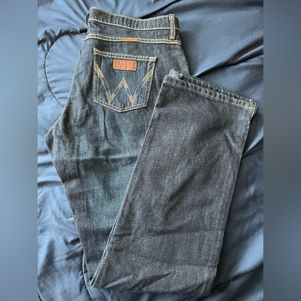 W’s Wrangler Cash jeans. Never worn. Size 13/34 X 34.